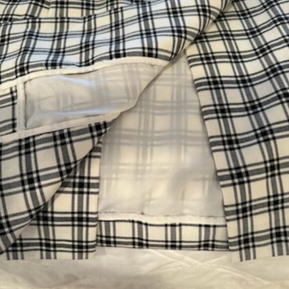 Plaid Winter White J Crew Skirt, Size 10 - Picture 5 of 5